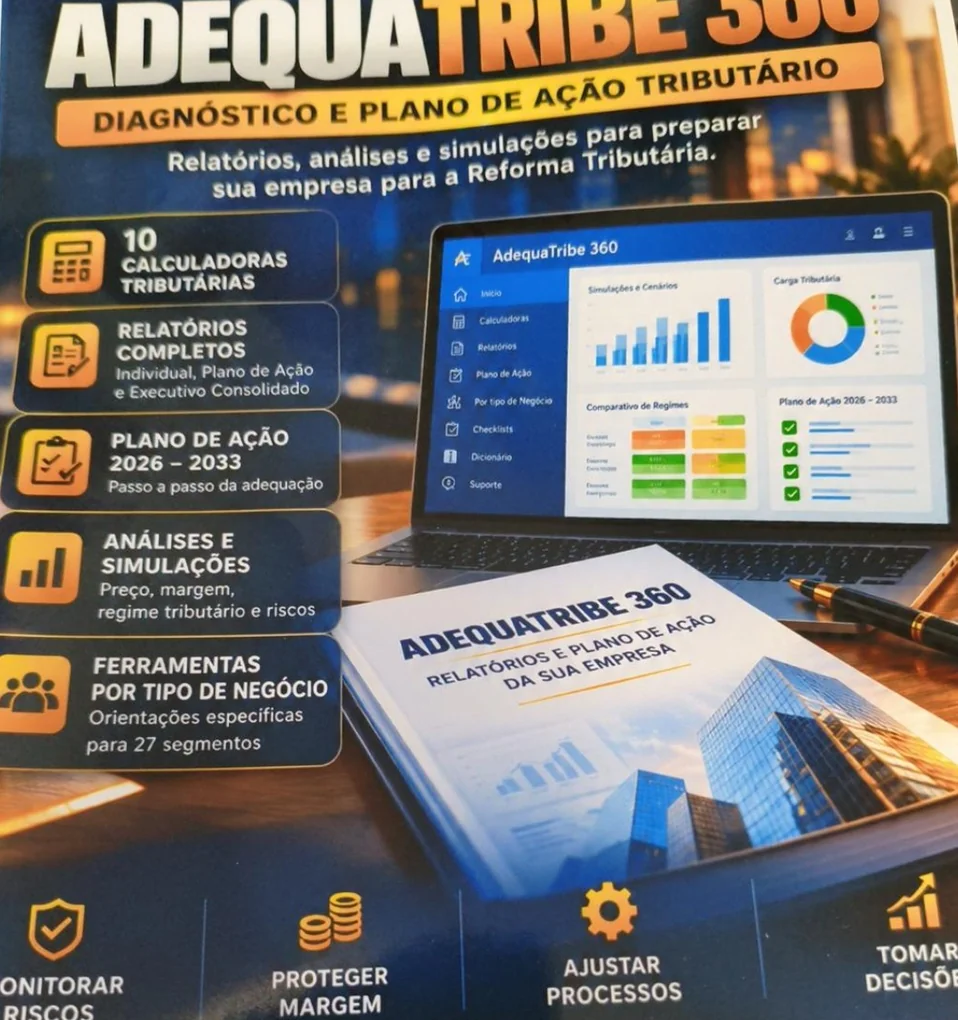 Relatórios e plano de ação do AdequaTribe 360 apresentados em material impresso